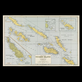 南海群島彩色地圖